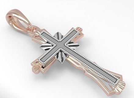 orthodox cross jewelry silver pendant 3d print design religion printable illustration cnc religiou object christian mill decoration pendants 3d print model - Mito3D