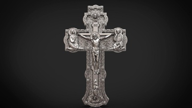 cruz ortodoxa la joyería religión jesús cristiana cristo santo de biblia sacerdote colgantes 3d print model - Mito3D