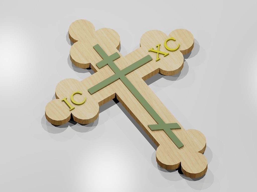 ortodoks çapraz hıristiyan kilise din yapıcı meydan okuma sanat işaretler logolar 3D print model - Mito3D