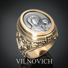 orthodoxe anneau bijoux de or la livre sterling d'argent l'anneau joyau le platine bague en mode imprimable les anneaux 3d print model - Mito3D