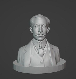 orville wright orvillewright wrights wrightbrothers inventor airplane aviator art sculptures 3d print model - Mito3D