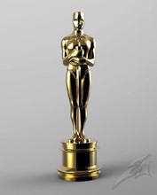 oscar hayran sanat 3dprint sarımsı kahverengi hollywood stl obj film aktör aktris ödül heykeller heykel ödüller 3d print model - Mito3D