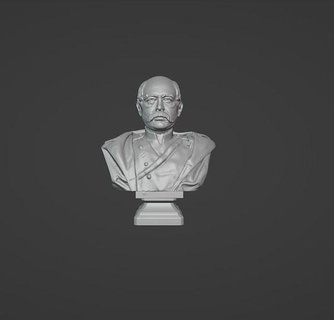 Otto von Bismarck Ottovonbismarck allemand diplomate Allemagne art sculptures 3d print model - Mito3D