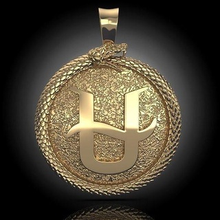 ouroboros snake pendant jewelry gold silver cnc 3dprinted jewellery fashion design printable print printing prototyping delicate platinum pendants 3d print model - Mito3D