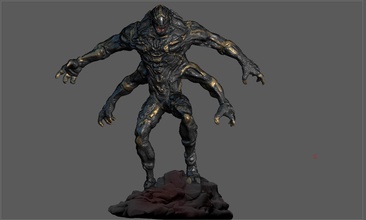 outrider avengers infinity war endgame mcu marvel figurine sculpture statue art sculptures 3d print model - Mito3D