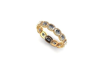 ovale braccialetto diamante gioiello nozze Fidanzamento gioielleria stampabile squillare argento oro engagement moda sterlina bellezza cad pendente collana anelli braccialetti 3d print model - Mito3D