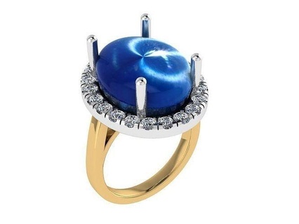 oval cabujón aureola anillo 1216 oro diamante pavimentar joyería joya plata fabricación Moda diseño compromiso imprimible libra esterlina pulsera cubano arete collar colgante pendiente anillos 3d print model - Mito3D