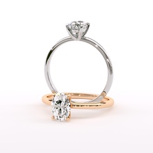 oval Diamant-Verlobungsring Katze Krallen diamond engagement ring cat bedruckbar ist Diamant-ring Silber weiß genial gold Schmuck Mode Schönheit Luxus Ringe 3d print model - Mito3D