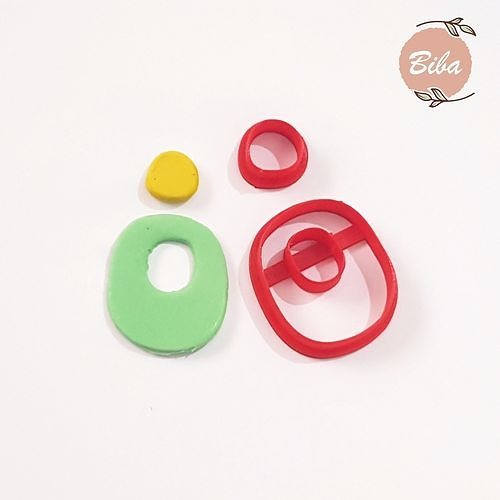 oval rosquilla polímero arcilla cortadores cortador arete pendientes formas forma corte herramientas mini bricolaje diy 3d impreso galleta conjunto minúsculo losa etsy pasatiempo mano 3D print model - Mito3D