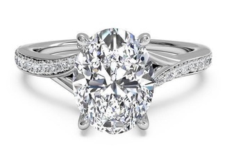 Oval Engagement Ring 3d Modell Juwel Hochzeit Schmuck Diamant Silber engagem Gold Mode Sterling Weiß brillant Saphir Schönheit Ringe Ohrringe 3d print model - Mito3D