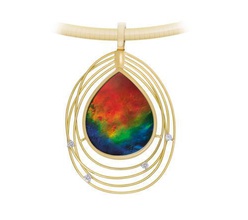 oval pendants unique wonderworks unusual diamond gem emerald ruby jewelry 3d print model - Mito3D