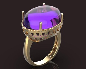 oval ring Schmuck Platin ein gold scheint Diamant-ring genial bedruckbar ist Silber brillant Mode-Schönheit sterling diamant gem Luxus Ringe 3d print model - Mito3D