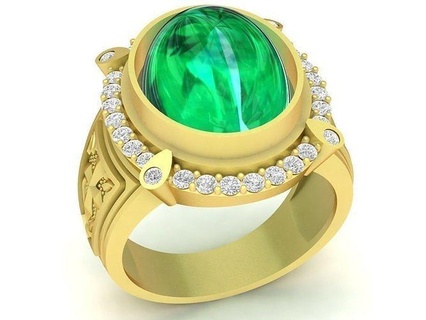 oval rubi Cruz homens anel 3425 joalheria moda acessórios ouro diamante homem Projeto feng shui Casamento argolas 3d print model - Mito3D