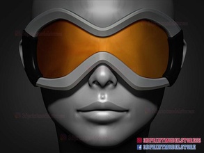 overwatch cosplay eyes mask eye eyewear helmet custom halloween skull scifi games toys oni samurai knight 3d print model - Mito3D
