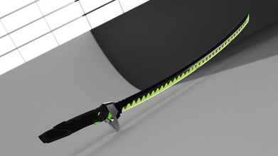 overwatch genji sword game 3dprint games toys accessories 3d print model - Mito3D