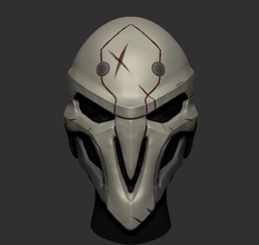 overwatch sensenmann maske 3d drucken held diy spielzeug helm spiel charakter hobby 3d print model - Mito3D
