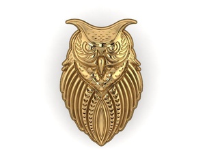 chouette logo de bijoux l'anneau les anneaux pendentifs d'impression la conception le monument art or platine téléchargement d'argent dragon caiters diamant joyau moderne owl 3d print model - Mito3D