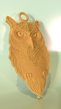 owl pendant jewelry jewel decoration bird animal printable necklace design pendants 3d print model - Mito3D