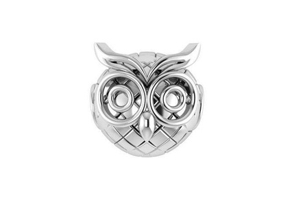 owl pendant 1405 ring gold diamond pave jewelry silver manufacturing fashion design engagement gem printable sterling bracelet cuban earring necklace pendants 3d print model - Mito3D