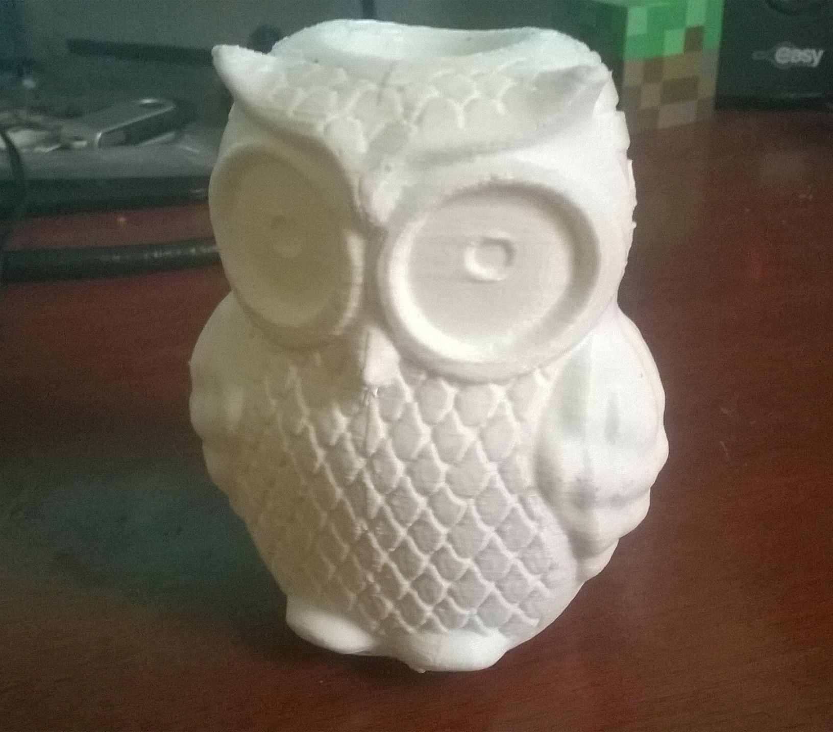 owl vase art artchallenge aminal home decoration other 3D print model - Mito3D