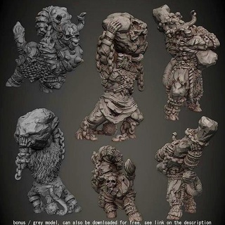 ox gente pasatiempo mesa zodíaco criatura monstruo minis miniatura animal Minotauro cuerno bruto bestia rpg Arte esculturas 3d print model - Mito3D