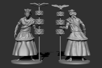 oxala ombanda stl impression macumba religion statue art sculptures 3d print model - Mito3D