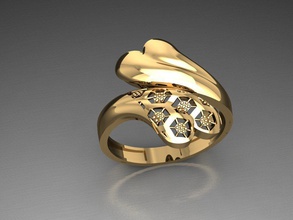 p114- diamond ring gems jewelry fashion gold design silver elegant shining necklace gem bracelet earring pendant sapphire women rings wedding 3d print model - Mito3D
