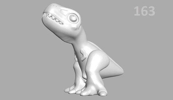p163 dino dinosaurio 3d secreto paquete 163 Arte 3d print model - Mito3D