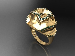 p190 diamante squillare anelli collana gioielleria gemme moda oro design argento elegante splendente gemma braccialetto orecchino pendente zaffiro donne nozze 3d print model - Mito3D