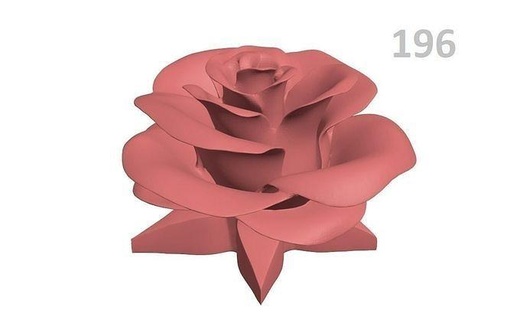 p196 rose gül 3d gizli paketlemek 196 Sanat heykeller 3d print model - Mito3D