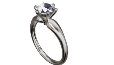 p21 anillo elegante Boda precioso Moda imprimible joyería joya compromiso romance lujo diamante solitario belleza matriz rinoceronte modelo 3d impresión anillos 3d print model - Mito3D