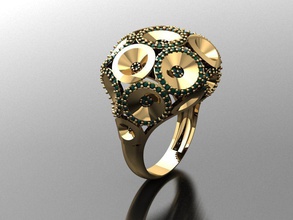 p227- diamond ring rings necklace jewelry gems fashion gold design silver elegant shining gem bracelet earring pendant sapphire women wedding 3d print model - Mito3D