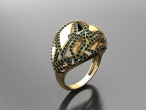 p229- diamond ring rings necklace jewelry gems fashion gold design silver elegant shining gem bracelet earring pendant sapphire women wedding 3d print model - Mito3D