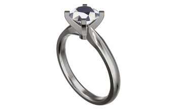p22 anillo platino brillante lujo compromiso joyería joya Boda romance amor diamante imprimible solitario matriz expediente rinoceronte belleza Moda anillos 3d print model - Mito3D