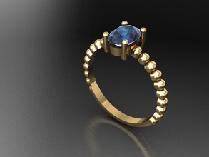 p260- diamond ring rings necklace jewelry gems fashion gold design silver elegant shining gem bracelet earring pendant sapphire women wedding 3d print model - Mito3D