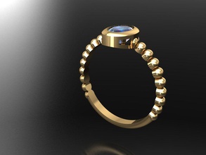 p262- diamond ring rings necklace jewelry gems fashion gold design silver elegant shining gem bracelet earring pendant sapphire women wedding 3d print model - Mito3D