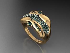 p28- diamond ring gems jewelry fashion gold design silver elegant shining necklace gem bracelet earring pendant sapphire women rings wedding womens 3d print model - Mito3D