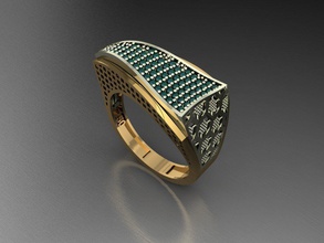 p55 diamante anillo gemas joyería joya Moda oro diseño plata elegante brillante collar pulsera arete colgante pendiente zafiro mujer anillos Boda 3d print model - Mito3D
