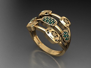 p99 Diamant Ring Edelsteine Schmuck Mode Gold Design Silber elegant leuchtenden Halskette Juwel Armband Ohrring Anhänger Saphir Frauen Ringe Hochzeit 3d print model - Mito3D