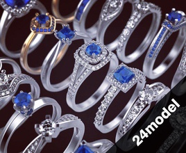 pacco squillare moneta gioielleria argento moda bellezza rinoceronte gioiello freddo gemma oro nozze anelli 3d print model - Mito3D