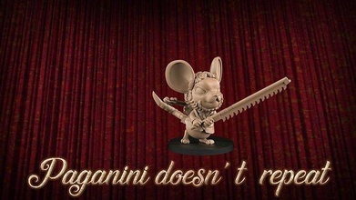 paganini doesnt repeat player fantasy football toy game miniature 3d 3dsculpture amouseorchestra gametoys miniatures mouse bloodbowl gamers play games toys board 3d print model - Mito3D