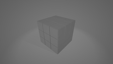 paint rubics cube super easy rubicscube geometric shape science 3d print model - Mito3D
