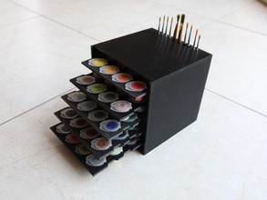 malkasten nummer kunst malerei box lager farbe spiele spielzeuge 3d print model - Mito3D