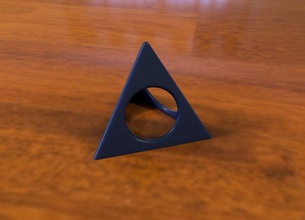 pintor trípode hobby-diy triangular triángulo de la pirámide forma diseño geométrica pro ilustración símbolo se sentía billar el braguero signalise signo madera hobby diy afición bricolaje mano herramientas 3d print model - Mito3D