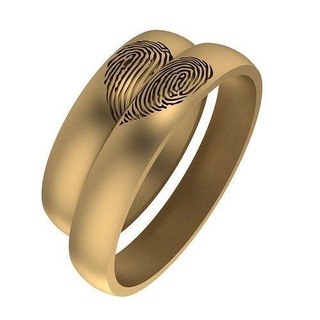 par compromiso anillos corazón anillo joyería joya oro imprimible plata Boda diseño cople 14 febrero valentin blanco canalla 3d print model - Mito3D