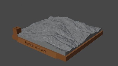 paishidin Berg Landschaft Vulkan Terrain Umgebung Natur Photogrammetrie Elevation Wissenschaft 3d print model - Mito3D