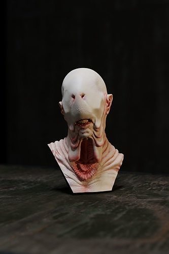 pale man magnet bust 3d print pans labyrinth movie fauno laberinto guillermo del toro creature hellboy angel death sapien criatura palido hombre terror xenomorph fantasy orc art sculptures 3D print model - Mito3D