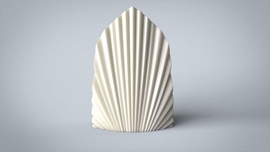 palm leaf shell candle silicone mold bougie 3dprint wax moule decor printable housedeco house moldmaking craft 3d parrafine cire diy 3d print model - Mito3D