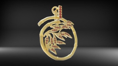 pandant carr jewelry carrera y stuttgart porsche cayman cayenne cayene fegetabe paprika rings 3d print model - Mito3D