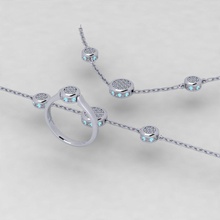 pandora mücevher yüzük bilezik neacklace altın platin Gümüş takı yazdırılabilir elmas Safir moda güzellik düğün gem ruby halhal 3d print model - Mito3D